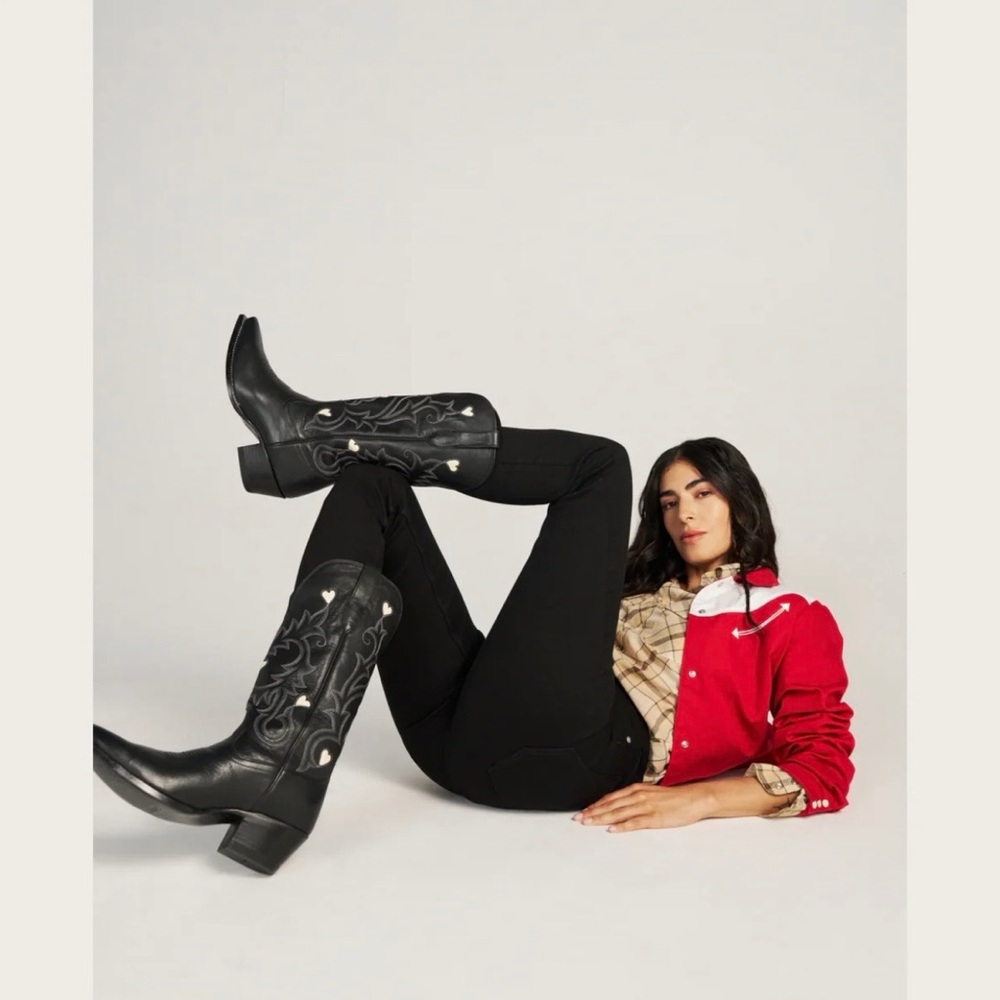Tecovas Midnight Hearts Cowhide boots - Picture 5 of 8